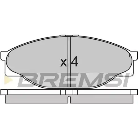 Тормозные колодки, дисковые, комплект BREMSI SPA633 2168 9 4300741 BP2633 изображение 0