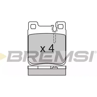 Тормозные колодки, дисковые, комплект BREMSI 21305 BP2653 212 87 4300761