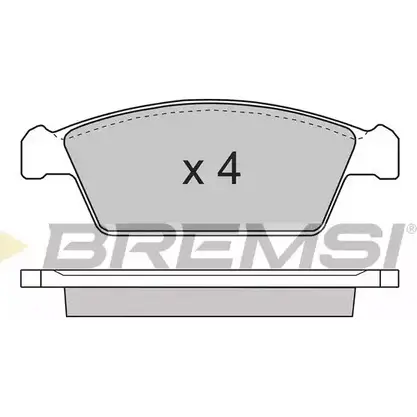 Тормозные колодки, дисковые, комплект BREMSI 4300776 SPA668 23 061 BP2668 изображение 0