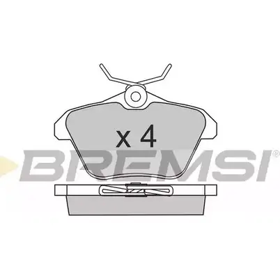 Тормозные колодки, дисковые, комплект BREMSI 2 1605 BP2680 4300788 21606 изображение 0