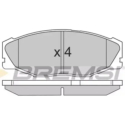 Тормозные колодки, дисковые, комплект BREMSI 233 71 BP2697 SPA697 4300805 изображение 0