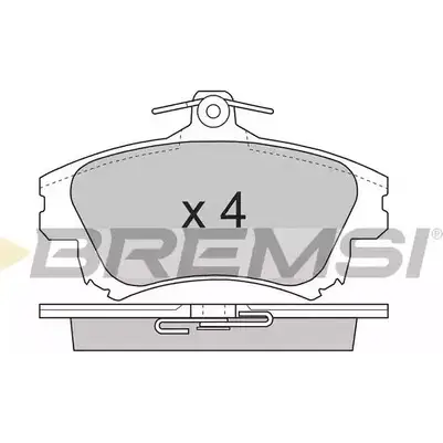 Тормозные колодки, дисковые, комплект BREMSI 4300811 21983 BP2703 2 1982 изображение 0