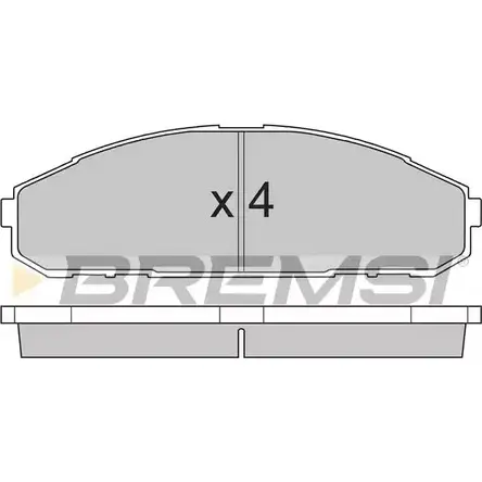 Тормозные колодки, дисковые, комплект BREMSI SPA762 2 3565 4300869 BP2762 изображение 0