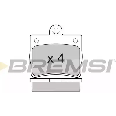 Тормозные колодки, дисковые, комплект BREMSI 4300878 SPA771 2 1900 BP2771 изображение 0