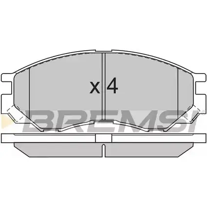Тормозные колодки, дисковые, комплект BREMSI 2 3290 BP2775 SPA775 4300882