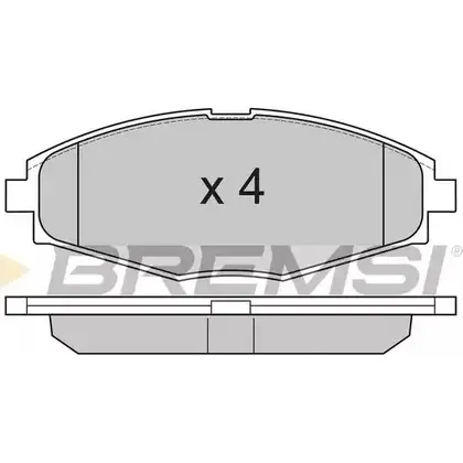 Тормозные колодки, дисковые, комплект BREMSI 4300911 232 41 SPA804 BP2804 изображение 0