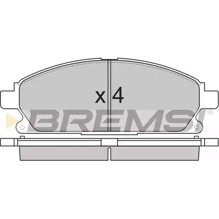 Тормозные колодки, дисковые, комплект BREMSI 4300962 23 420 SPA857 BP2857 изображение 0