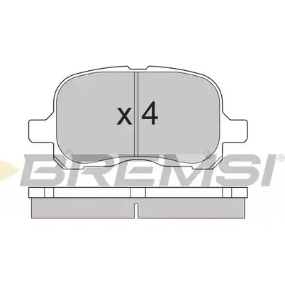 Тормозные колодки, дисковые, комплект BREMSI BP2859 SPA859 23 294 4300964 изображение 0
