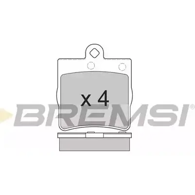 Тормозные колодки, дисковые, комплект BREMSI 4300966 BP2861 SPA861 2191 9 изображение 0