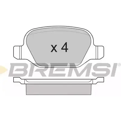 Тормозные колодки, дисковые, комплект BREMSI BP2890 4300994 SPA890 2351 7 изображение 0