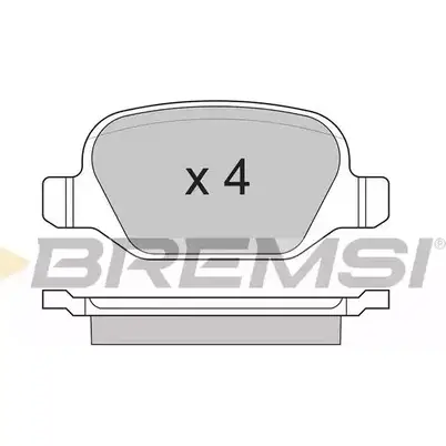 Тормозные колодки, дисковые, комплект BREMSI SPA891 BP2891 4300995 236 01 изображение 0