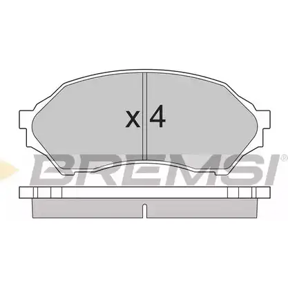 Тормозные колодки, дисковые, комплект BREMSI 4300999 SPA895 2349 0 BP2895