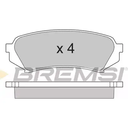 Тормозные колодки, дисковые, комплект BREMSI BP2899 SPA899 23 539 4301003 изображение 0