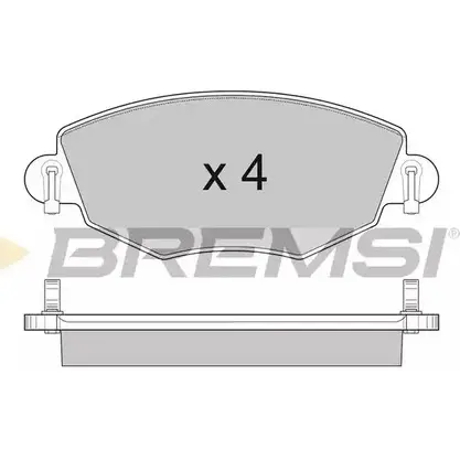 Тормозные колодки, дисковые, комплект BREMSI 232 78 4301029 BP2926 23279 изображение 0
