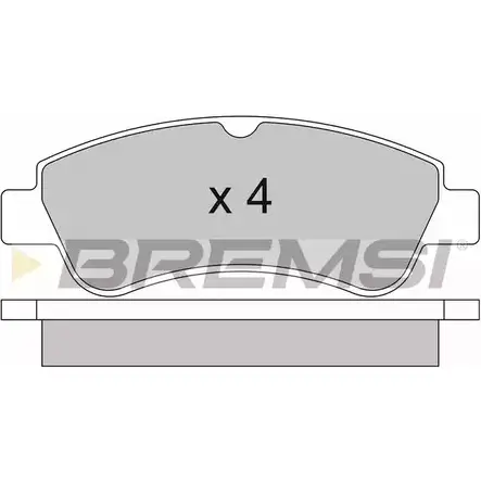 Тормозные колодки, дисковые, комплект BREMSI BP2928 2 3599 4301031 SPA928