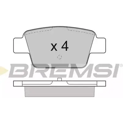 Тормозные колодки, дисковые, комплект BREMSI 2 3714 BP2947 4301050 SPA947