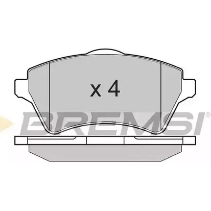Тормозные колодки, дисковые, комплект BREMSI BP2960 23 615 4301063 SPA960 изображение 0