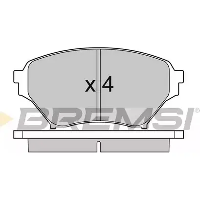 Тормозные колодки, дисковые, комплект BREMSI 4301093 23863 236 96 BP2990 изображение 0