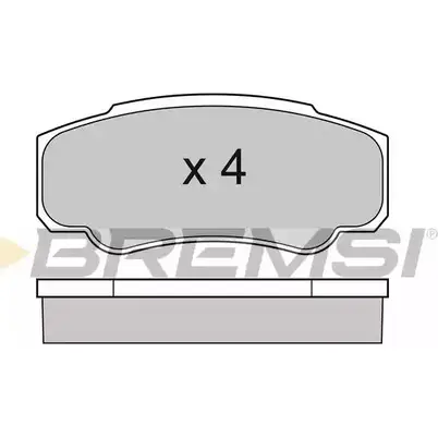 Тормозные колодки, дисковые, комплект BREMSI 23 921 SPA996 BP2996 4301098 изображение 0