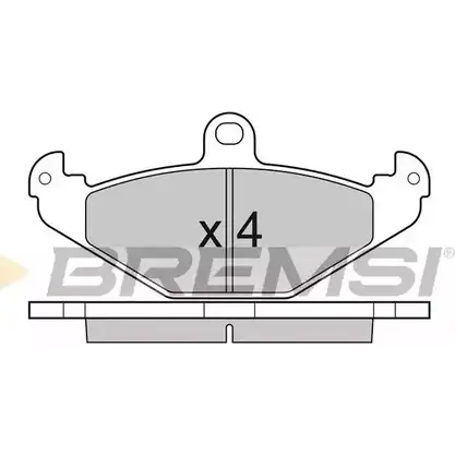 Тормозные колодки, дисковые, комплект BREMSI BP3033 20410 4301135 20 358 изображение 0