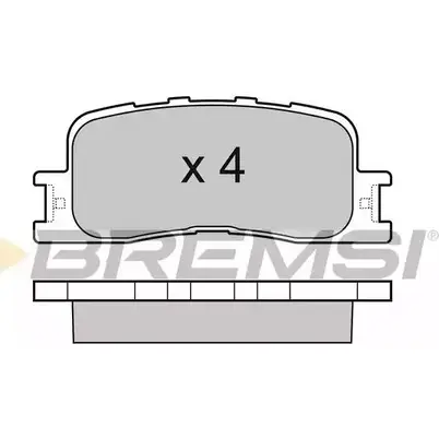 Тормозные колодки, дисковые, комплект BREMSI 4301162 BP3060 2 3702 SPB060 изображение 0