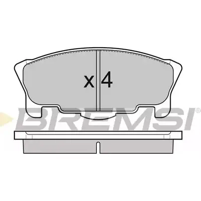 Тормозные колодки, дисковые, комплект BREMSI SPB065 237 83 BP3065 4301167 изображение 0