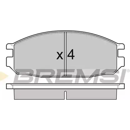 Тормозные колодки, дисковые, комплект BREMSI SPB069 20 098 4301171 BP3069 изображение 0