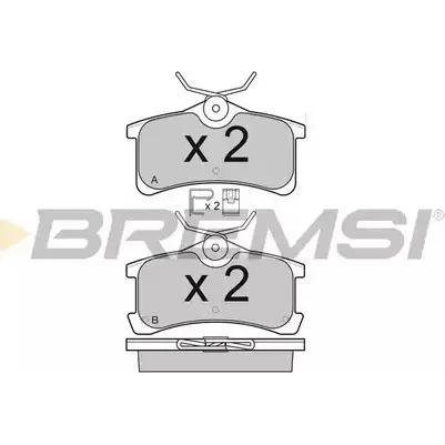 Тормозные колодки, дисковые, комплект BREMSI 4301209 BP3107 24020 2 4013 изображение 0