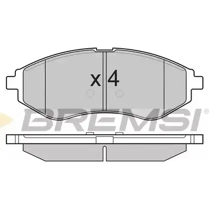 Тормозные колодки, дисковые, комплект BREMSI BP3111 2397 4 4301213 SPB111 изображение 0
