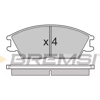 Тормозные колодки, дисковые, комплект BREMSI BP3124 4301226 SPB124 2 1012 изображение 0