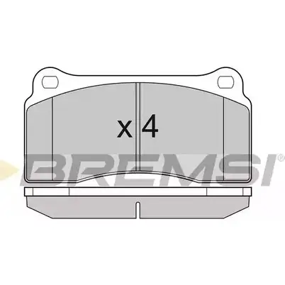 Тормозные колодки, дисковые, комплект BREMSI SPB153 BP3153 4301255 2 3293 изображение 0