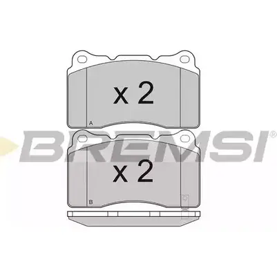 Тормозные колодки, дисковые, комплект BREMSI 4301259 2 3325 BP3157 BP3157 изображение 0