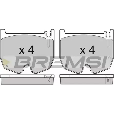 Тормозные колодки, дисковые, комплект BREMSI 4301265 BP3163 SPB163 2354 1 изображение 0