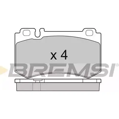 Тормозные колодки, дисковые, комплект BREMSI 4301266 2347 8 SPB164 BP3164