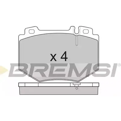 Тормозные колодки, дисковые, комплект BREMSI BP3166 SPB166 2 3285 4301268