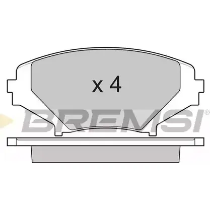 Тормозные колодки, дисковые, комплект BREMSI BP3170 SPB170 2404 2 4301272