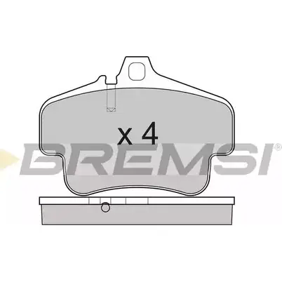 Тормозные колодки, дисковые, комплект BREMSI BP3180 4301282 219 42 SPB180