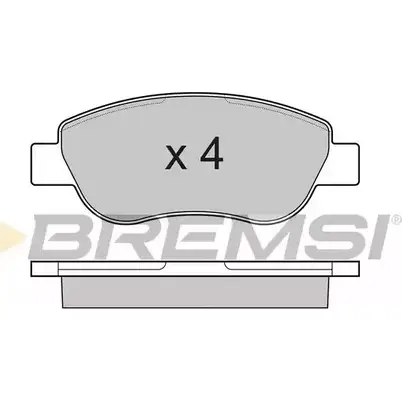 Тормозные колодки, дисковые, комплект BREMSI 4301288 SPB186 24 393 BP3186 изображение 0