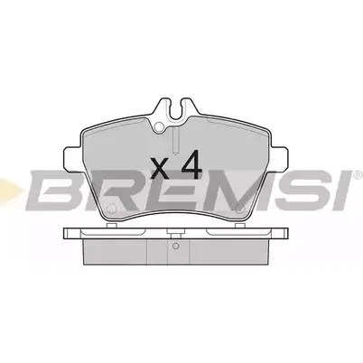 Тормозные колодки, дисковые, комплект BREMSI SPB189 4301291 2407 7 BP3189 изображение 0