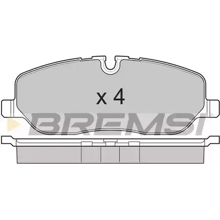Тормозные колодки, дисковые, комплект BREMSI SPB206 4301308 BP3206 24 191 изображение 0