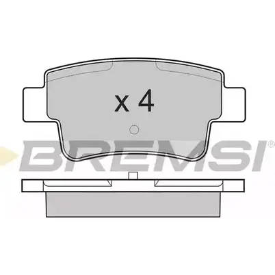 Тормозные колодки, дисковые, комплект BREMSI 4301330 SPB228 24 349 BP3228 изображение 0