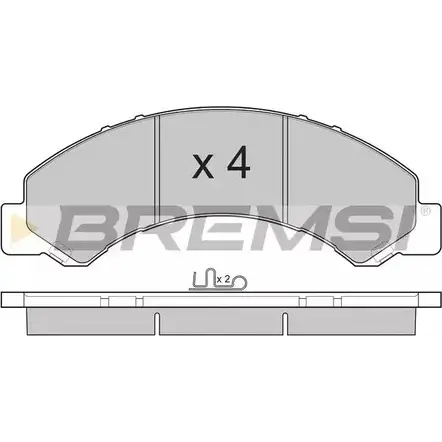 Тормозные колодки, дисковые, комплект BREMSI BP3235 25 800 SPB235 4301337 изображение 0