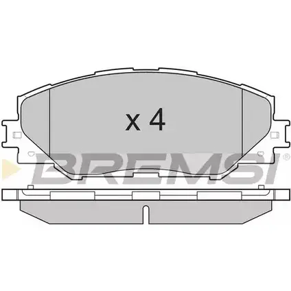 Тормозные колодки, дисковые, комплект BREMSI 24 337 4301351 BP3250 SPB250 изображение 0