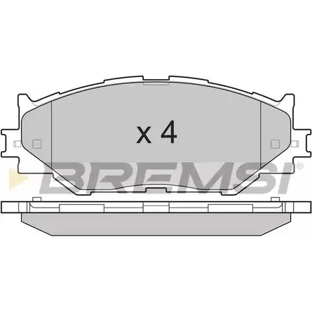 Тормозные колодки, дисковые, комплект BREMSI BP3254 SPB254 23 983 4301355 изображение 0