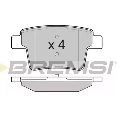 Тормозные колодки, дисковые, комплект BREMSI SPB266 BP3266 2 4260 4301367 изображение 0