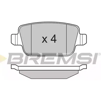 Тормозные колодки, дисковые, комплект BREMSI BP3300 4301401 2453 7 SPB300 изображение 0