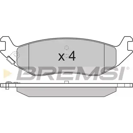 Тормозные колодки, дисковые, комплект BREMSI SPB 311 JBRHC26 4301412 BP3311 изображение 0