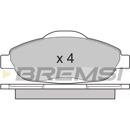 Тормозные колодки, дисковые, комплект BREMSI BP3364 4301465 24 660 SPB364 изображение 0