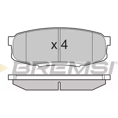 Тормозные колодки, дисковые, комплект BREMSI 24 653 4301483 BP3382 SPB382 изображение 0