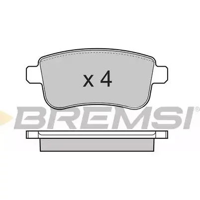 Тормозные колодки, дисковые, комплект BREMSI SPB384 BP3384 4301485 2482 0 изображение 0